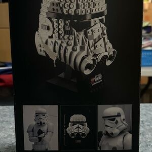 Star Wars Black and White Stormtrooper Helmet Model 75276 Collectable